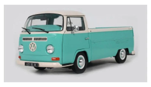 1/18 Solido 1968 Volkswagen T2 Pick Up (Blue Green) Diecast Car Model