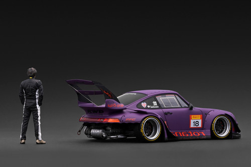 1/18 IG Ignition Model Porsche 911 RWB 993 (Matte Purple) Car