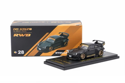 1/64 Almost Real Porsche 911 KAIZO RWB 930 Stella Artois 2026 Hobby Expo China Beijing Special Edition (Matte Black) Car Model