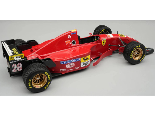 1/18 Tecnomodel 1995 Formula 1 Gerhard Berger Ferrari 412T2 #28 3rd Monaco GP Car Model