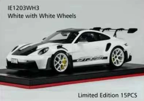 1/12 Ivy Porsche 911 GT3 RS (992) (White with White Wheels) Car Model Limited 15 Pieces