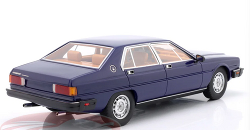 1/18 Cult Scale Models 1979-1985 Maserati Quattroporte III (AM330) (Blue Metallic) Diecast Car Model