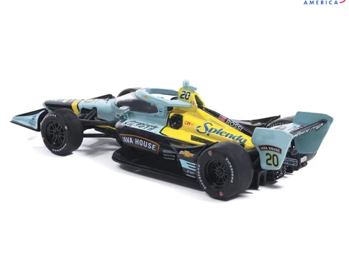 Dallara IndyCar #20 Alexander Rossi "Java House" Ed Carpenter Racing (Road Course Configuration) "NTT IndyCar Series" (2026) 1/64 Diecast Model by IXO Models