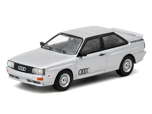Audi Quattro Silver Metallic "Collab64" Series 1/64 Diecast Model Car by Schuco & Tarmac Works