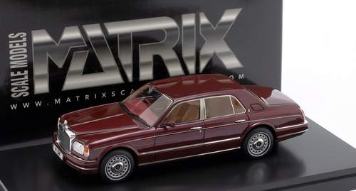 1/43 Matrix 1998-2002 Rolls-Royce Silver Seraph (Sunset Dark Red Metallic) Car Model