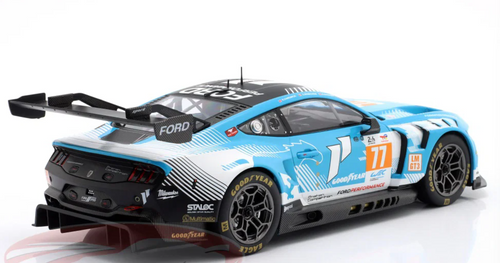 1/18 Ixo 2024 Ford Mustang GT3 #77 24h LeMans Proton Competition Ben Barker, Ryan Hardwick, Zacharie Robichon Diecast Car Model