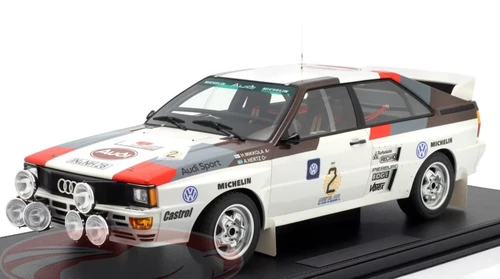 1/12 TopMarques 1983 Audi Quattro A2 #2 Winner Rallye Argentina Hannu Mikkola, Arne Hertz Car Model