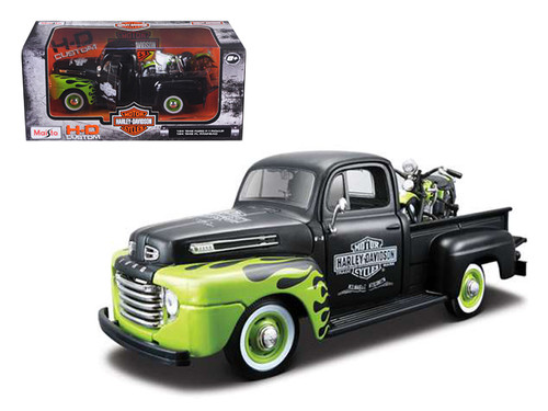 1948 Ford F-1 Pickup Truck and 1942 Harley-Davidson WLA Flathead