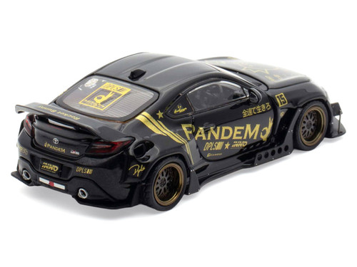Toyota GR86 "Pandem" RHD (Right Hand Drive) Black with Gold Graphics "Hobby Expo China 2025 Event Exclusive" 1/64 Diecast Model Car by Inno Models