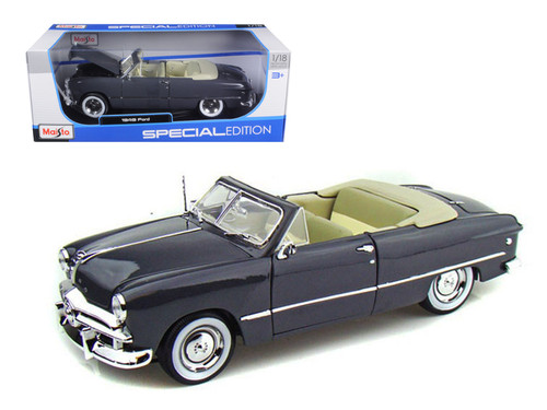 1/18 Maisto 1949 Ford Convertible (Grey) Diecast Car Model