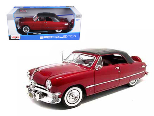 1950 Ford Convertible Soft Top Brown/Bronze 1/18 Diecast Model Car
