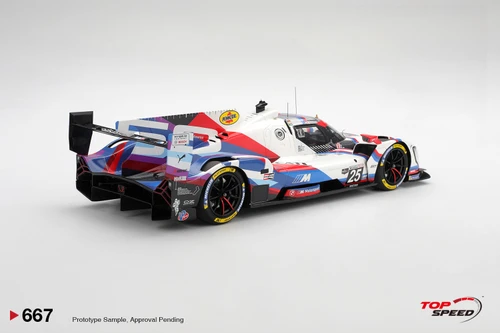 1/18 Top Speed BMW M Hybrid V8 #25 BMW M Team RLL 2025 IMSA Sebring 12 Hrs Car Model