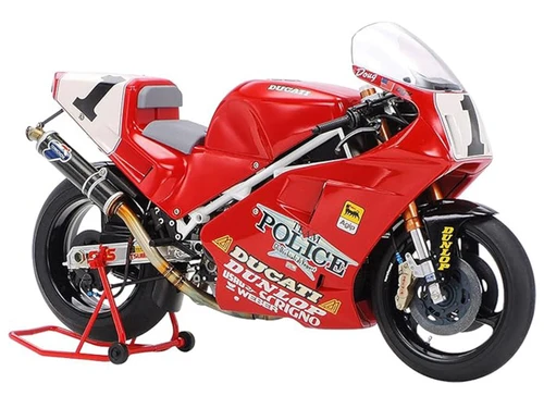 Model Kit Ducati 888 Superbike Racer Motorcycle 1/12 Scale Model by Tamiya
