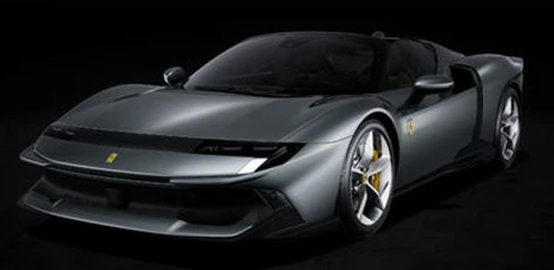 1/12 Looksmart Ferrari 849 Testarossa Spider (Grigio Competizione Grey) Car Model