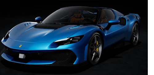 1/12 Looksmart Ferrari 296 Speciale A (Blu Corsa Blue) Car Model