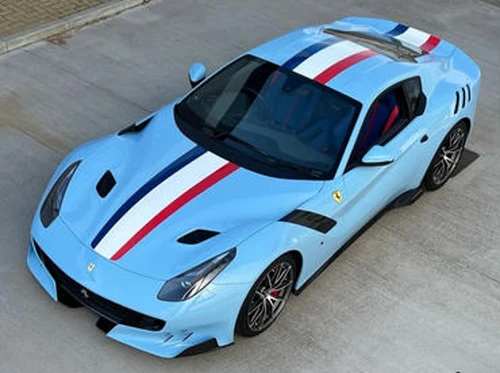 1/12 Looksmart Ferrari F12 TDF (Azzurro La Plata Blue with French Livery) Car Model