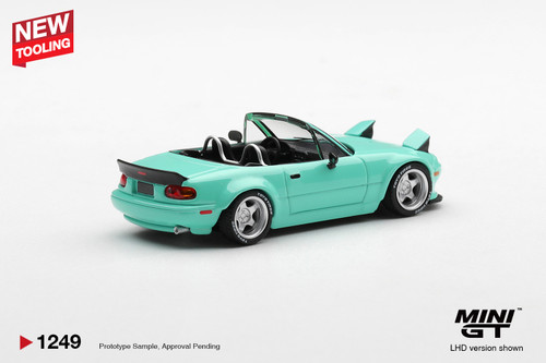 1/64 Mini GT Mazda MX-5 (NA) Pandem (Mint Green) Diecast Car Model