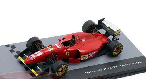 1/43 Altaya 1994 Formula 1 Gerhard Berger Ferrari 412T1 #28 Car Model