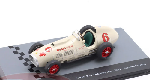 1/43 Altaya 1952 Formula 1 Johnnie Parsons Ferrari 375 Indianapolis #6 Qualifying Indy500 Car Model