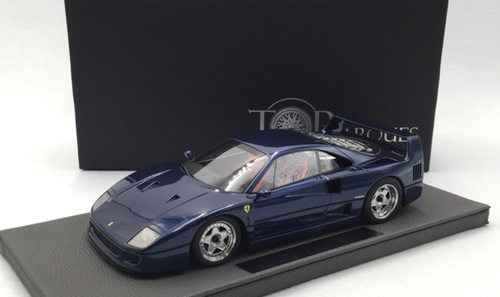 1/18 Top Marques Ferrari F40 (Blue) Car Model Limited - LIVECARMODEL.com