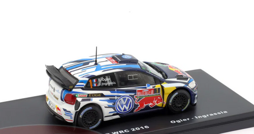 1/43 Altaya 2016 Volkswagen VW Polo R WRC #1 Winner Rallye Wales Volkswagen Motorsport Sébastien Ogier, Julien Ingrassia Car Model