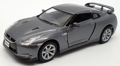 1/36 Kinsmart 2009 Nissan Skyline GT-R R35 (Grey) Pull Back Diecast Toy Model