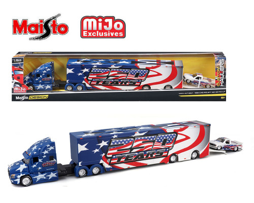 1/64 Maisto Mack Anthem & 1993 Chevrolet 454 SS Pick-Up Truck America 250th Year Diecast Car Model