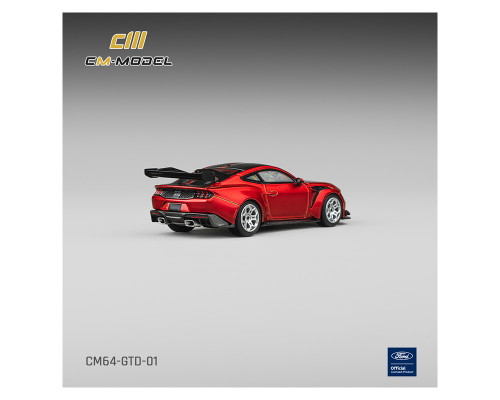1/64 CM Model Ford Mustang GTD (Chroma Flame Red) Diecast Car Model