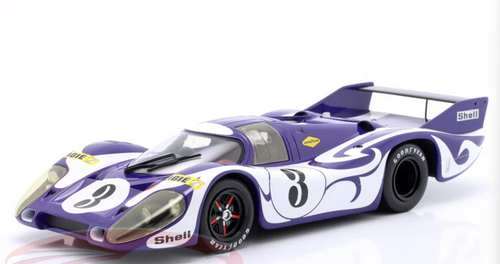 1/12 CMR Porsche 917LH Hippie #3 Practice 24h LeMans Martini International Racing Gerard Larrousse, Willi Kauhsen Diecast Car Model