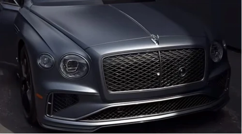 1/18 HH Model Bentley Flying Spur (Matte Grey Black) Car Model Limited