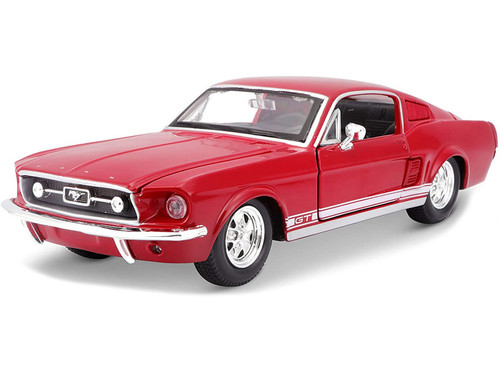 1967 Ford Mustang GT Grey 1/24 Diecast Model Car by Maisto