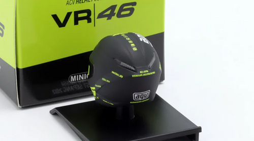 1/10 Minichamps 2012 Valentino Rossi #46 Ducati Team Moto GP Test Sepang Helmet Model