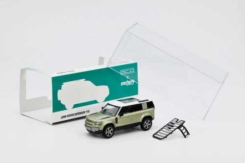 1/64 GCD X Enchery Land Rover Defender 110 (Blue) Diecast Car
