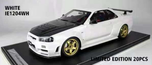 1/12 Ivy Nissan Skyline GT-R R34 Customized Edition (White) Car Model Limited 20 Pieces