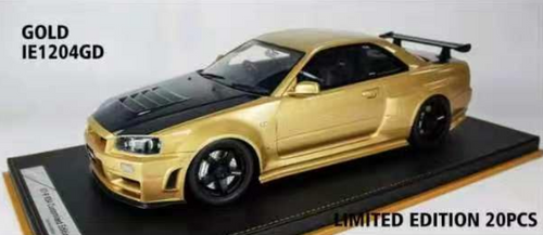 1/12 Ivy Nissan Skyline GT-R R34 Customized Edition (Gold) Car Model Limited 20 Pieces