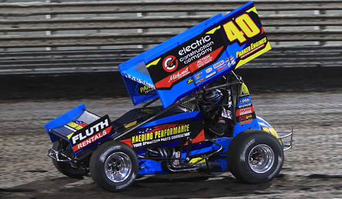 1/18 ACME 2026 #40 Electric Construction Company Sprint Car - Clint Garner Diecast Car Model