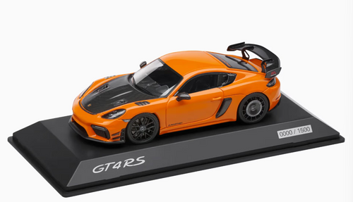 1/43 Dealer Edition 2024 Porsche 718 Cayman GT4 RS (982) Manthey Kit (Pastell Orange) Car Model