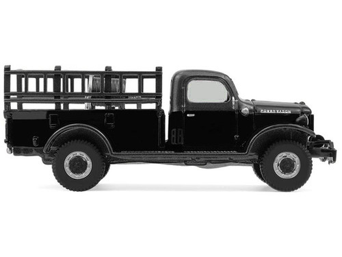 1946 Dodge Power Wagon Fire Truck Black "Black Bandit" Series 30 1/64 Diecast Model Car by Greenlight