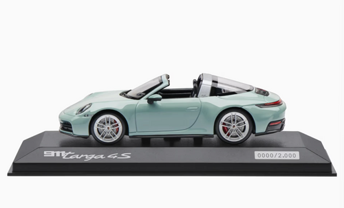 1/43 Dealer Edition 2024 Porsche 911 (992.2) Targa 4S (Shade Green Metallic) Car Model