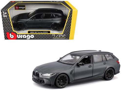 1/24 BBurago 2023 BMW M3 Touring G81 (Matte Grey) Diecast Car Model