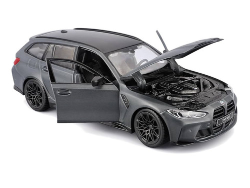 1/24 BBurago 2023 BMW M3 Touring G81 (Matte Grey) Diecast Car Model