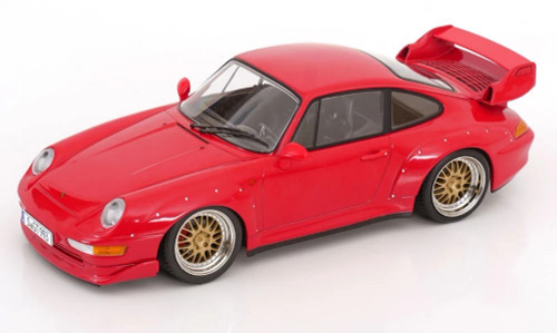 1/18 KK-Scale 1996 Porsche 911 (993) GT2 Year (Red with BBS Wheels) Diecast Car Model