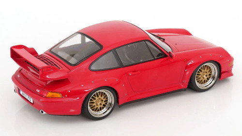 1/18 KK-Scale 1996 Porsche 911 (993) GT2 Year (Red with BBS Wheels) Diecast Car Model