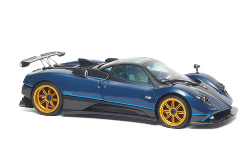 1/18 Almost Real 2010 Pagani Zonda Tricolore (Blue with Gold Wheels) Diecast Car Model