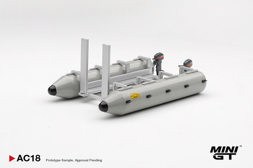 1/64 Mini GT Camel Trophy Pontoon Raft Diecast Car Model