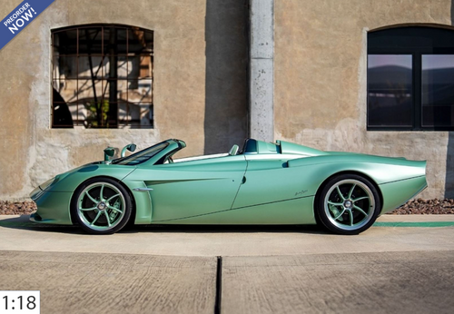 1/18 BBR Pagani Huayra Codalunga Speedster (Green) Car Model