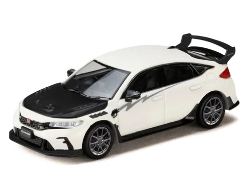 1/64 Hobby Japan Honda Civic Type R (FL5) MUGEN Group B 2024 (Championship White) Diecast Car Moel