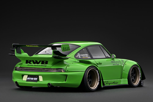1/18 AUTOart Porsche 911 RWB 993 (GREEN/GUN GREY WHEELS) Diecast