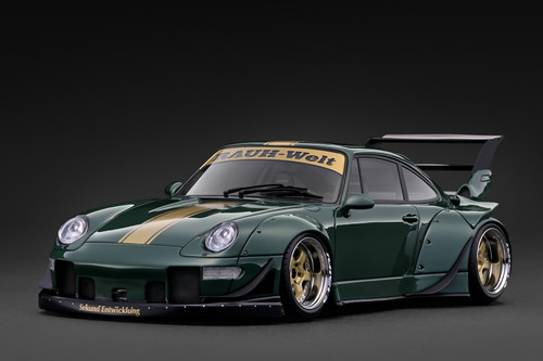 1/18 Ignition Model Porsche 911 RWB 993 (Dark Green Metallic) Car