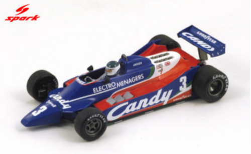 1/43 Spark Tyrrell 010 No.3 5th Belgian GP 1980 Jean-Pierre Jarierar Model
